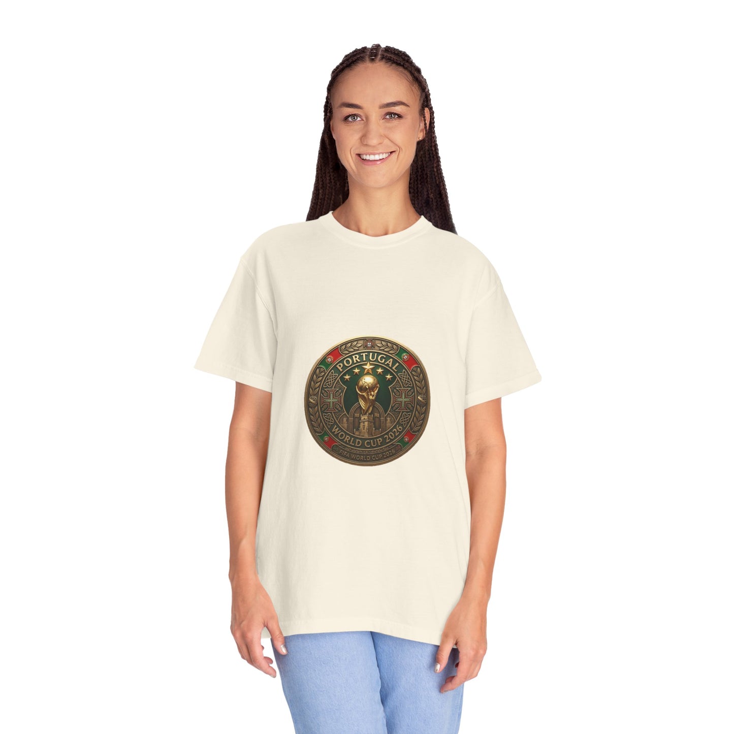 Portugal Football World Cup 2026 'Medalha de Honra' Round Medallion | Premium Graphic Tee