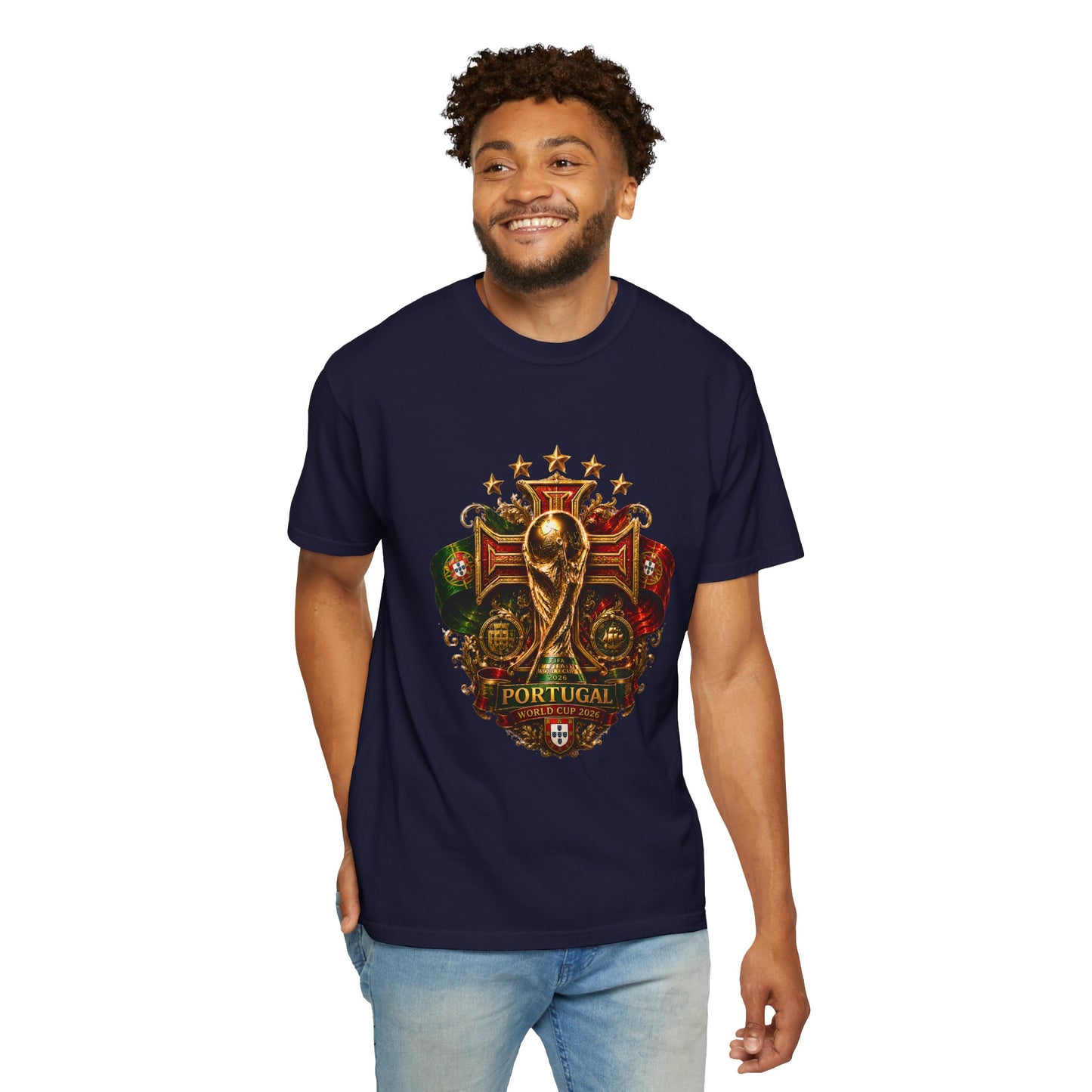 Portugal Football World Cup 2026 Sovereign Shield Crest – Imperial Glory | Premium Summer Tee