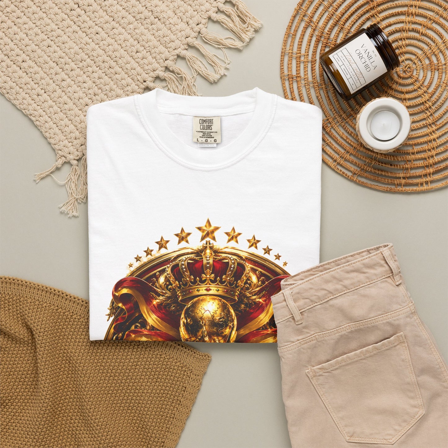 Spain Football World Cup 2026 'Monarca de Oro' Imperial Shield | Premium Graphic Tee