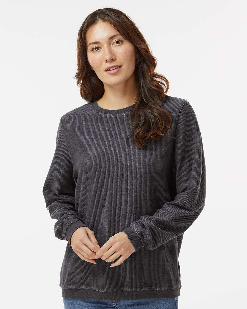 Unisex Corded Crewneck Sweatshirt
