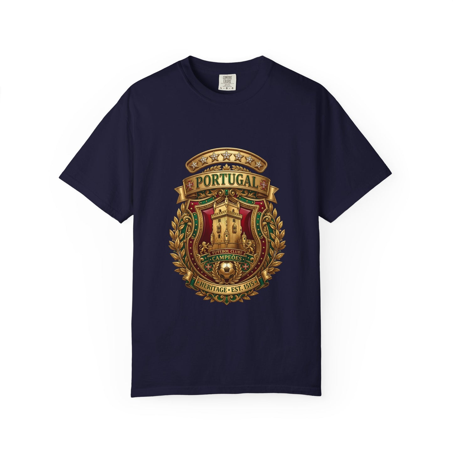 Portugal Football 'Torre de Belém' Heritage Shield | Premium Graphic Tee