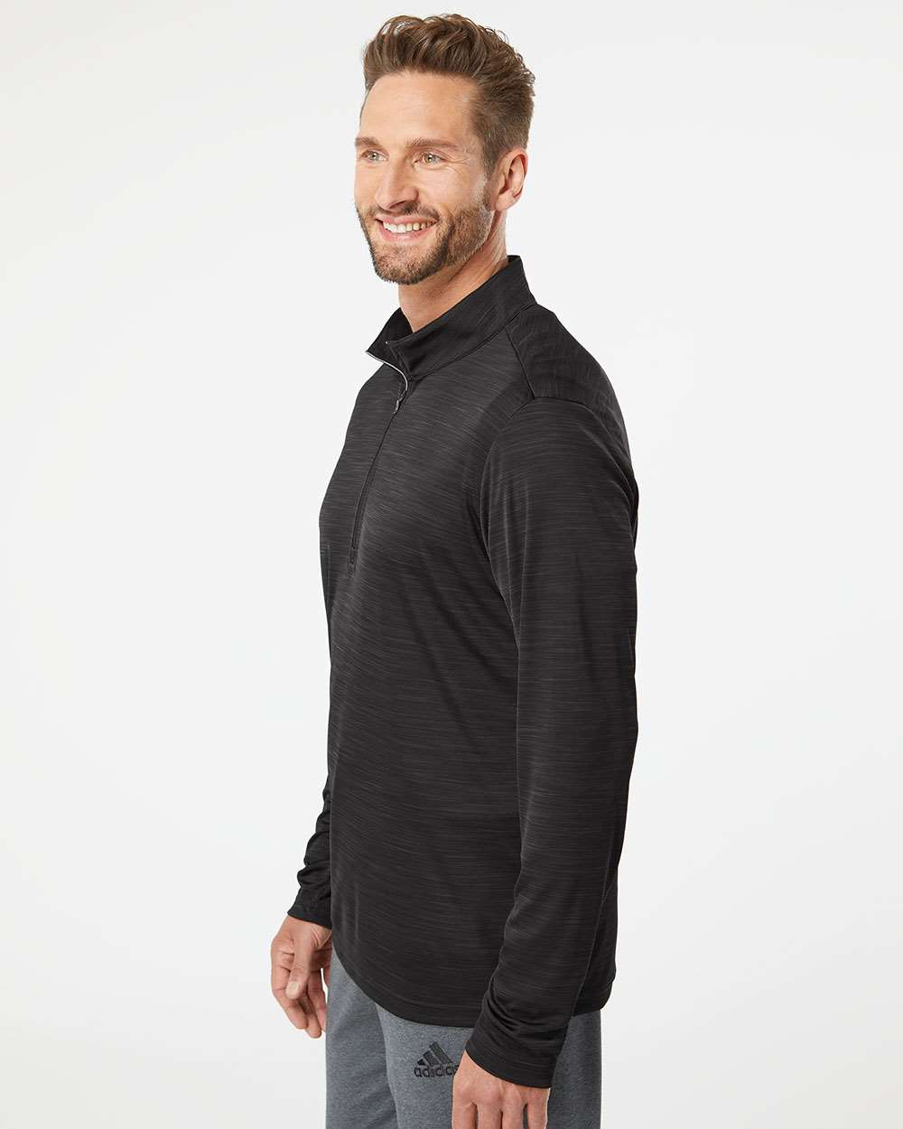 Men's Lightweight MÃ©lange Quarter-Zip Pullover