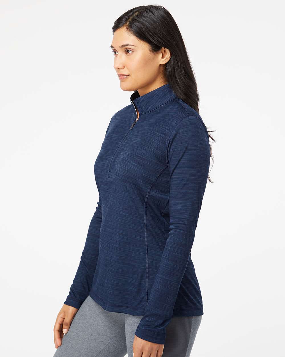Women's Lightweight MÃ©lange Quarter-Zip Pullover
