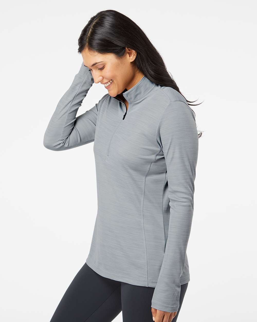 Women's Lightweight MÃ©lange Quarter-Zip Pullover