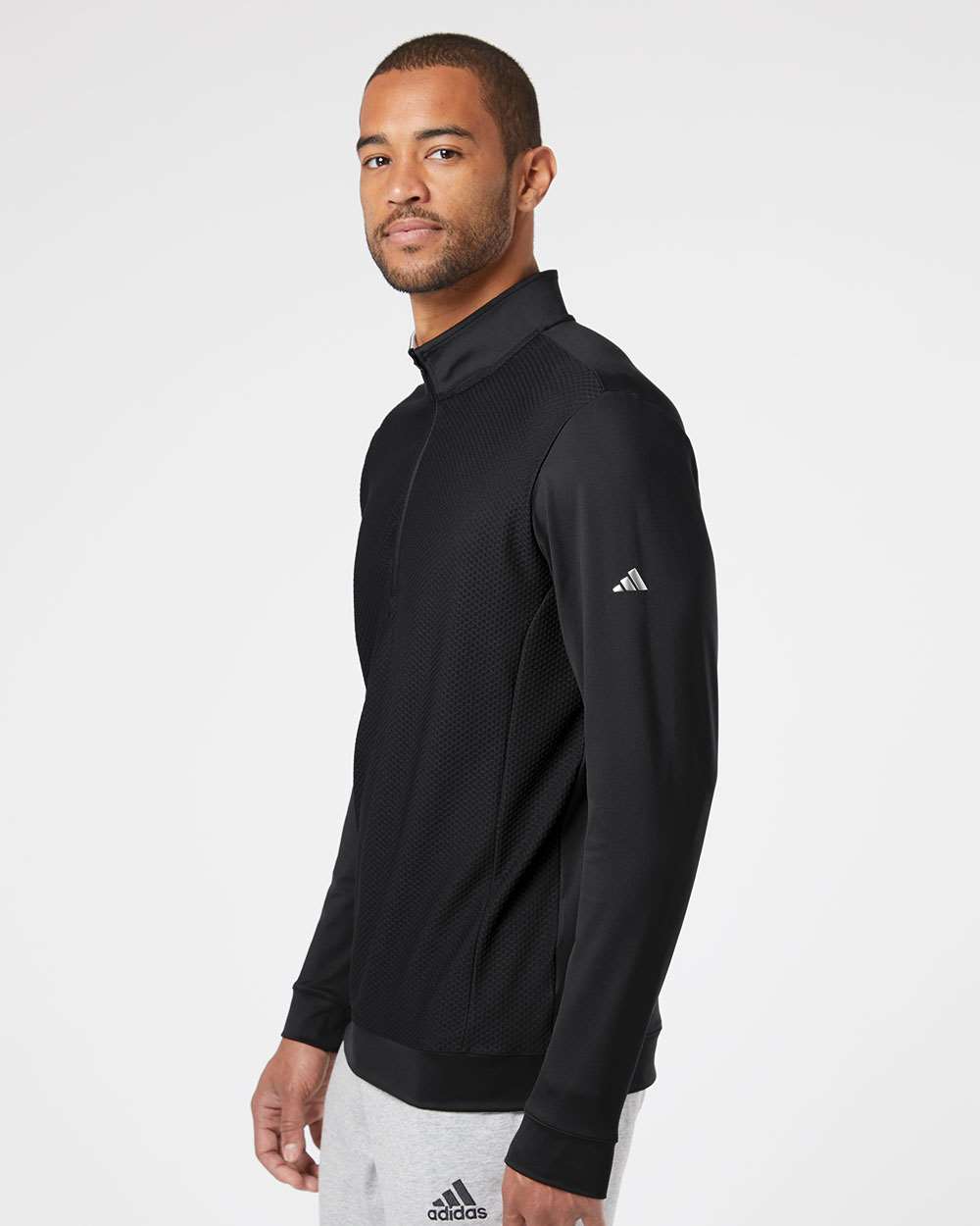 Men's Textured Quarter-Zip Pullover