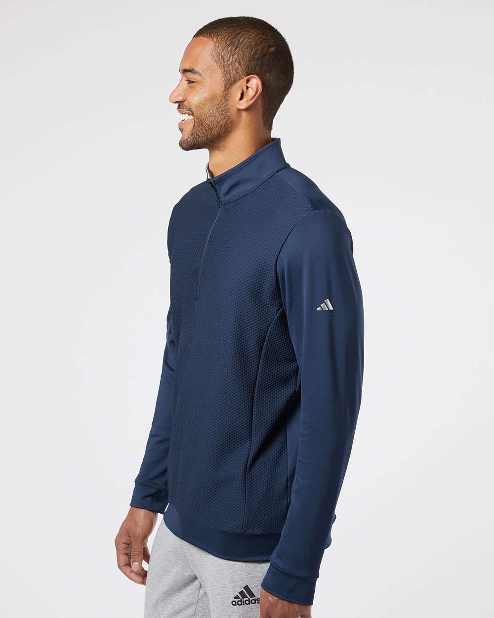 Men's Textured Quarter-Zip Pullover