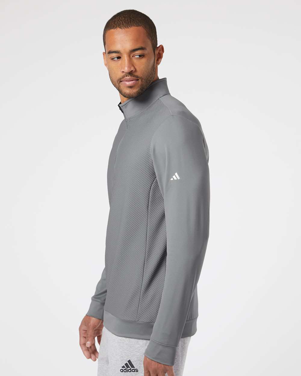 Men's Textured Quarter-Zip Pullover