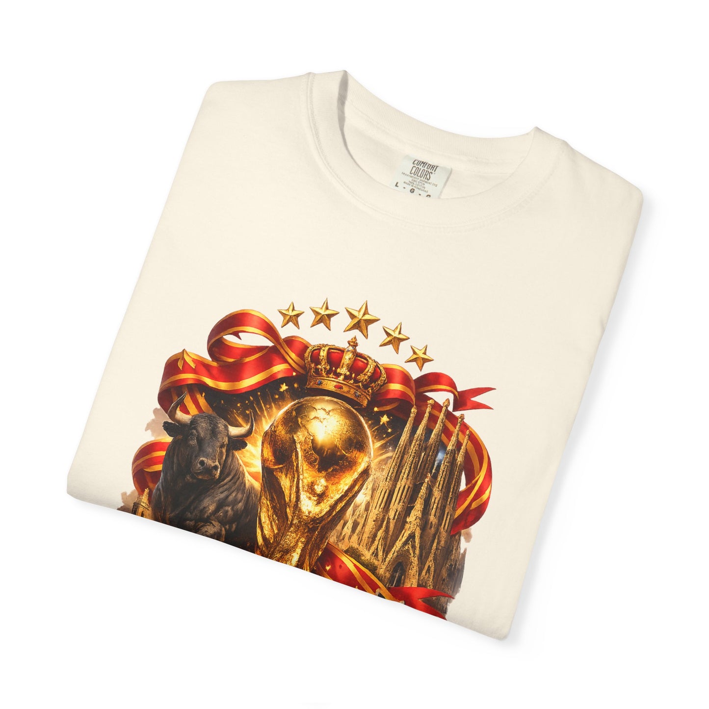 Spain Football World Cup 2026 'Reino Dorado' Iconic Elements | Premium Graphic Tee