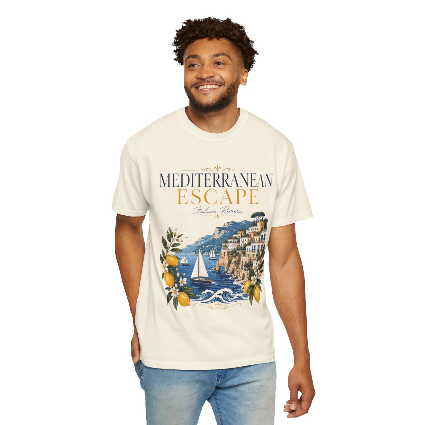 Mediterranean Escape – Italian Riviera | Premium Summer Tee