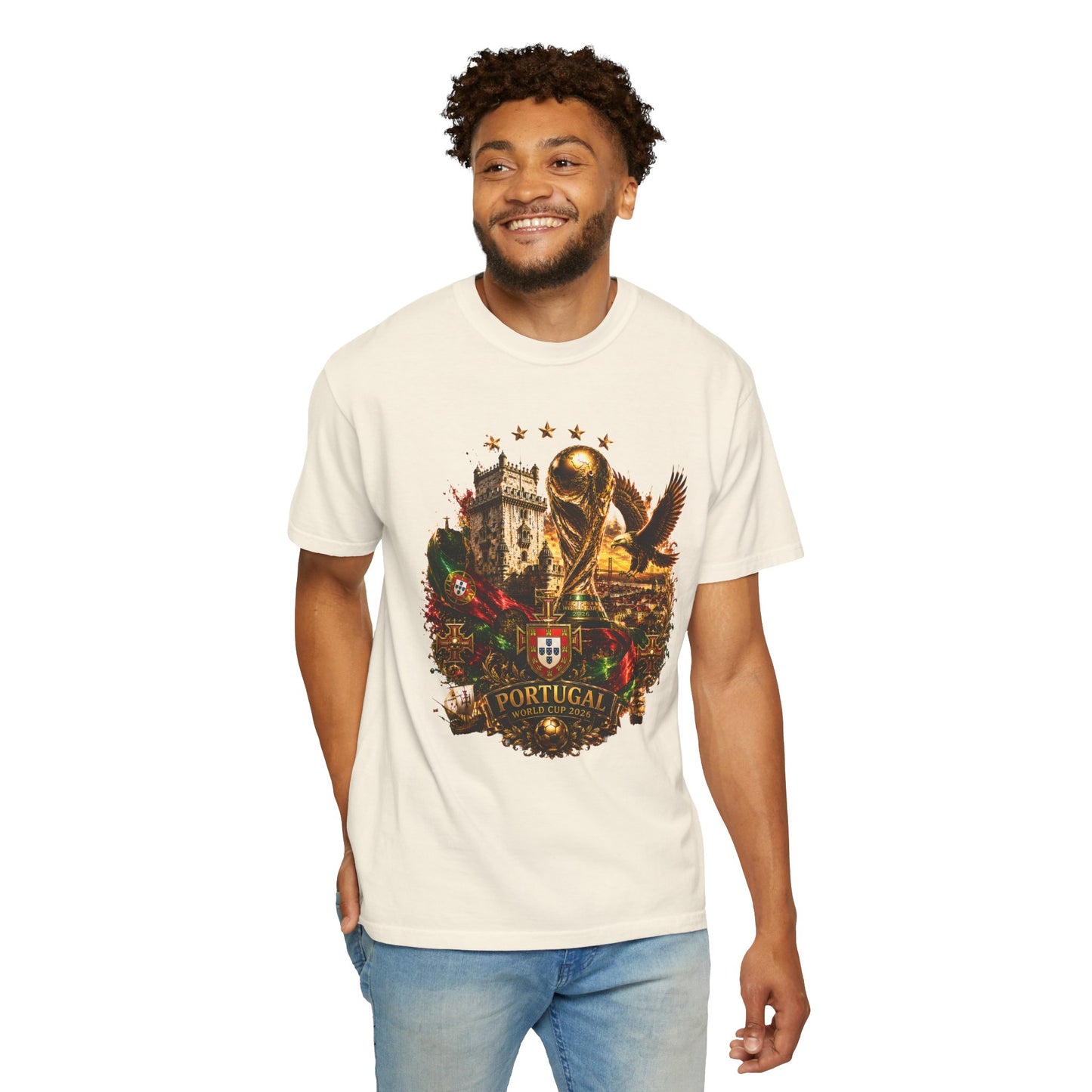 Portugal Football World Cup 2026 'Império de Glória' Epic Collage | Premium Graphic Tee
