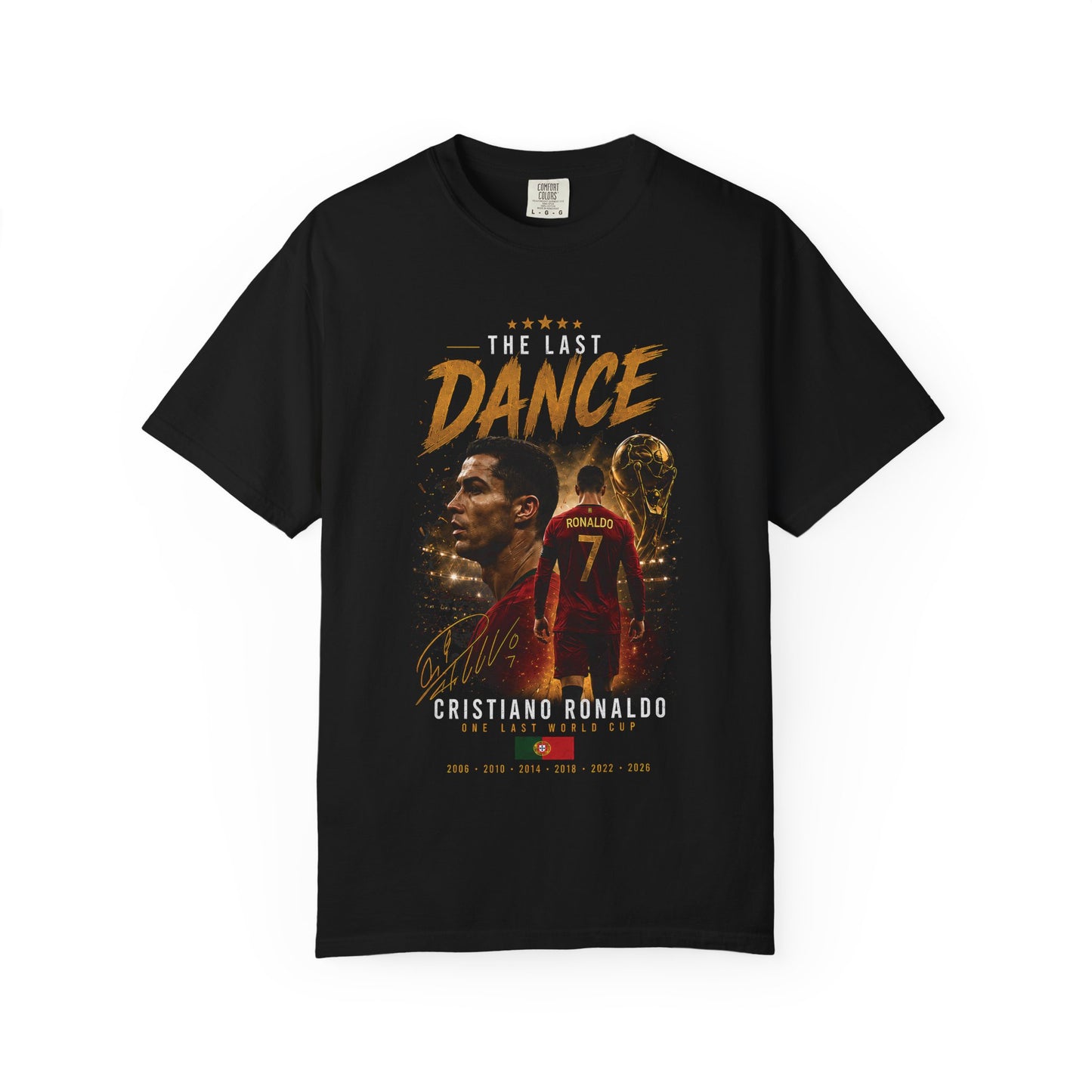 Cristiano Ronaldo Last Dance T-Shirt | CR7 World Cup 2026 Portugal Soccer Fan Gift | Legends Never Retire, T Shirts PNG