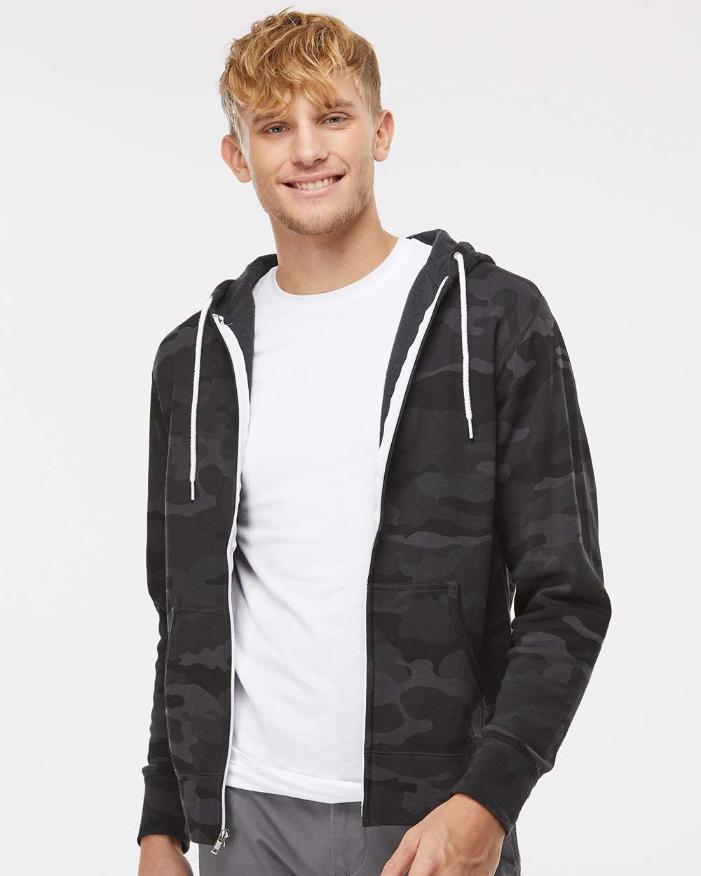 Independent Trading Co. Lightweight Full-Zip Hooded Sweatshirt