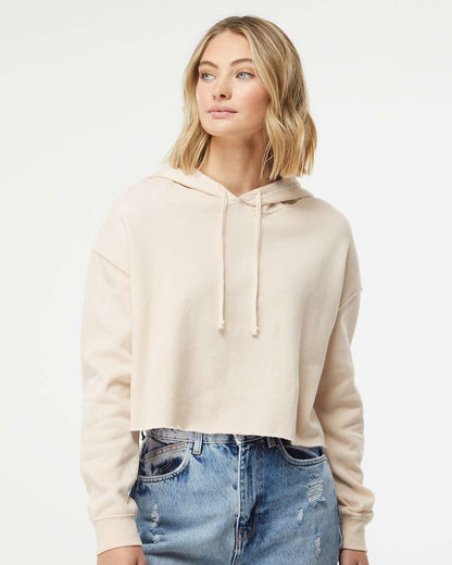 WomenÂ’s Lightweight Crop Hooded Sweatshirt