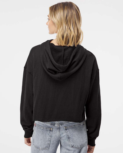 Independent Trading Co. Women’s Lightweight Crop Hooded Sweatshirt