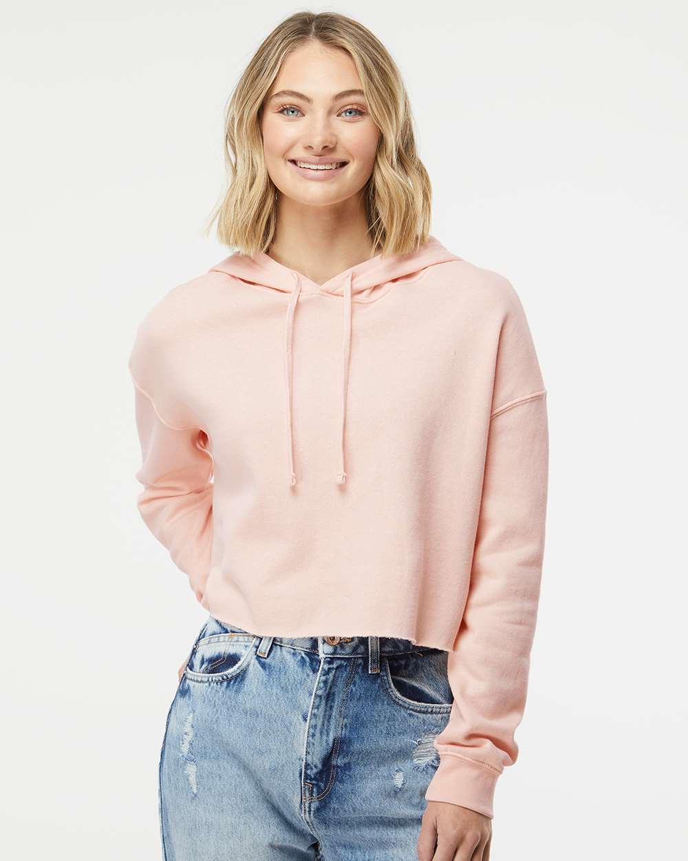 Independent Trading Co. Women’s Lightweight Crop Hooded Sweatshirt