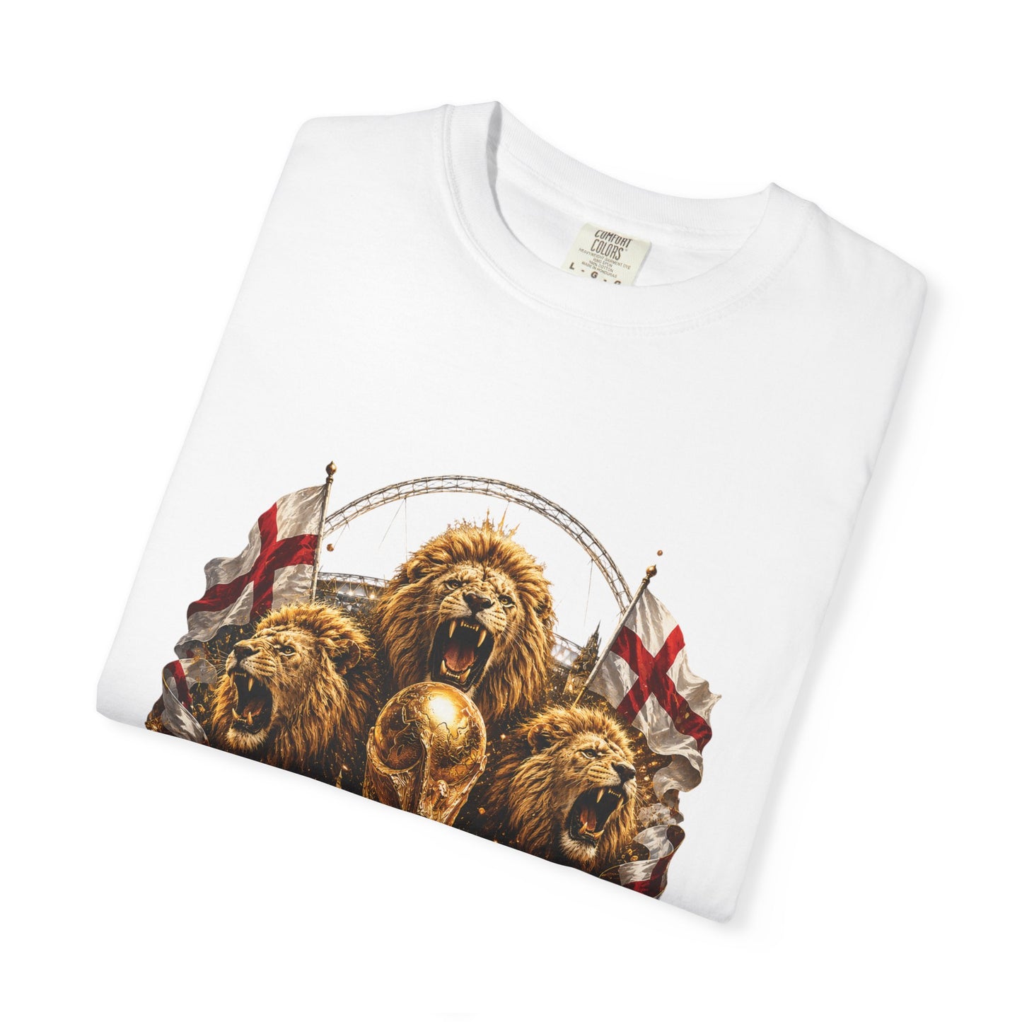 England World Cup 2026 Triumphant Wembley Return – Three Lions | Premium Graphic Tee