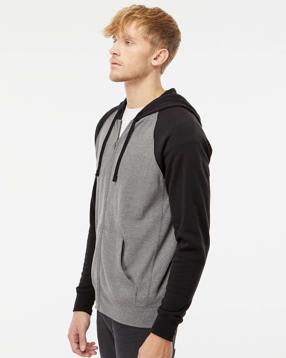 Unisex Special Blend Raglan Full-Zip Hooded Sweatshirt