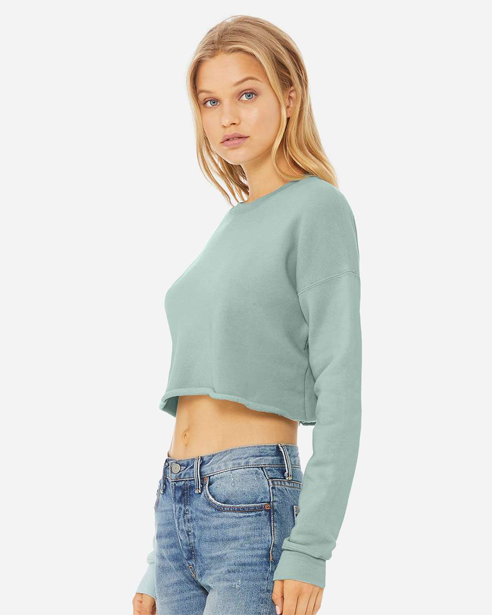 Women's Crop Fleece Crewneck Sweatshirt