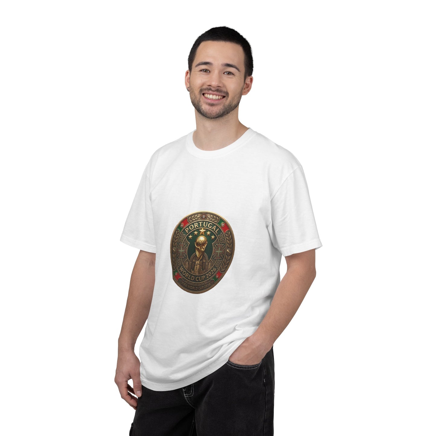Portugal Football World Cup 2026 'Medalha de Honra' Round Medallion | Premium Graphic Tee