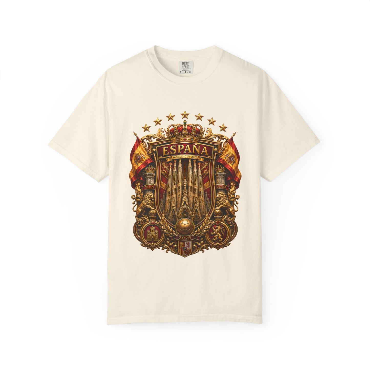 Spain Football World Cup 2026 'Catedral Imperial' Heritage Shield | Premium Graphic Tee