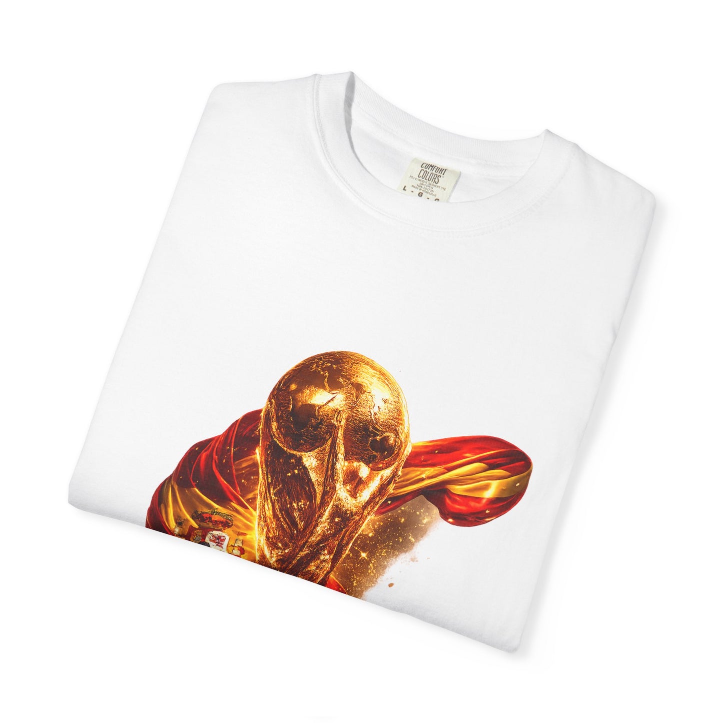 Spain Football 'Furia Roja' Wrapped Trophy Emblem | Premium Graphic Tee