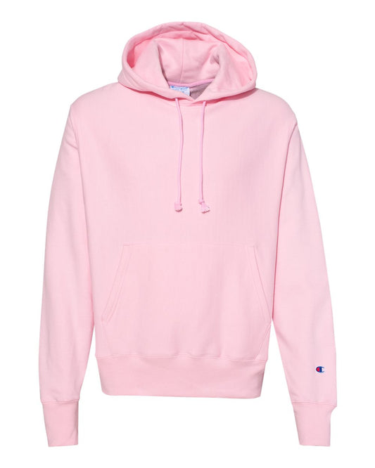 Champion Men's Reverse Weave Left Chest C Pullover, Pink Candy, X-Large