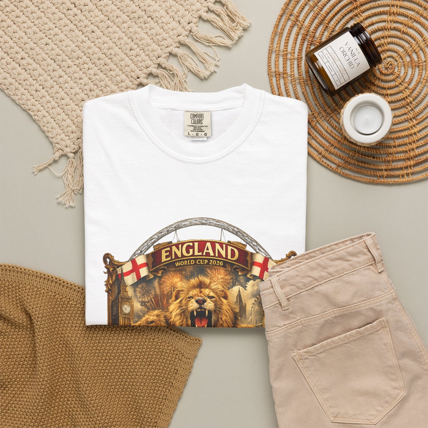 England World Cup 2026 London Celebration – Three Lions | Premium Graphic Tee