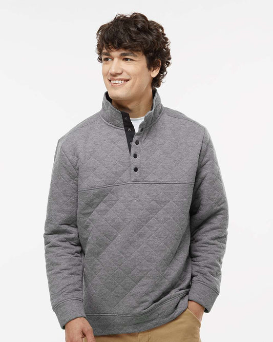 Men's Quilted Half-Snap Pullover