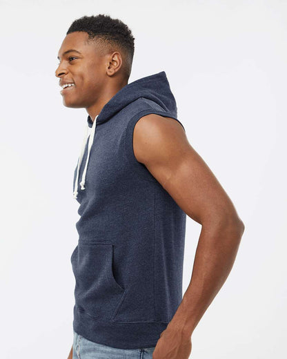 Men's Triblend Sleeveless Hooded Sweatshirt
