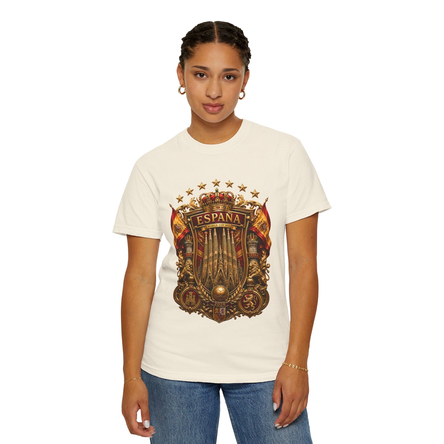 Spain Football World Cup 2026 'Catedral Imperial' Heritage Shield | Premium Graphic Tee