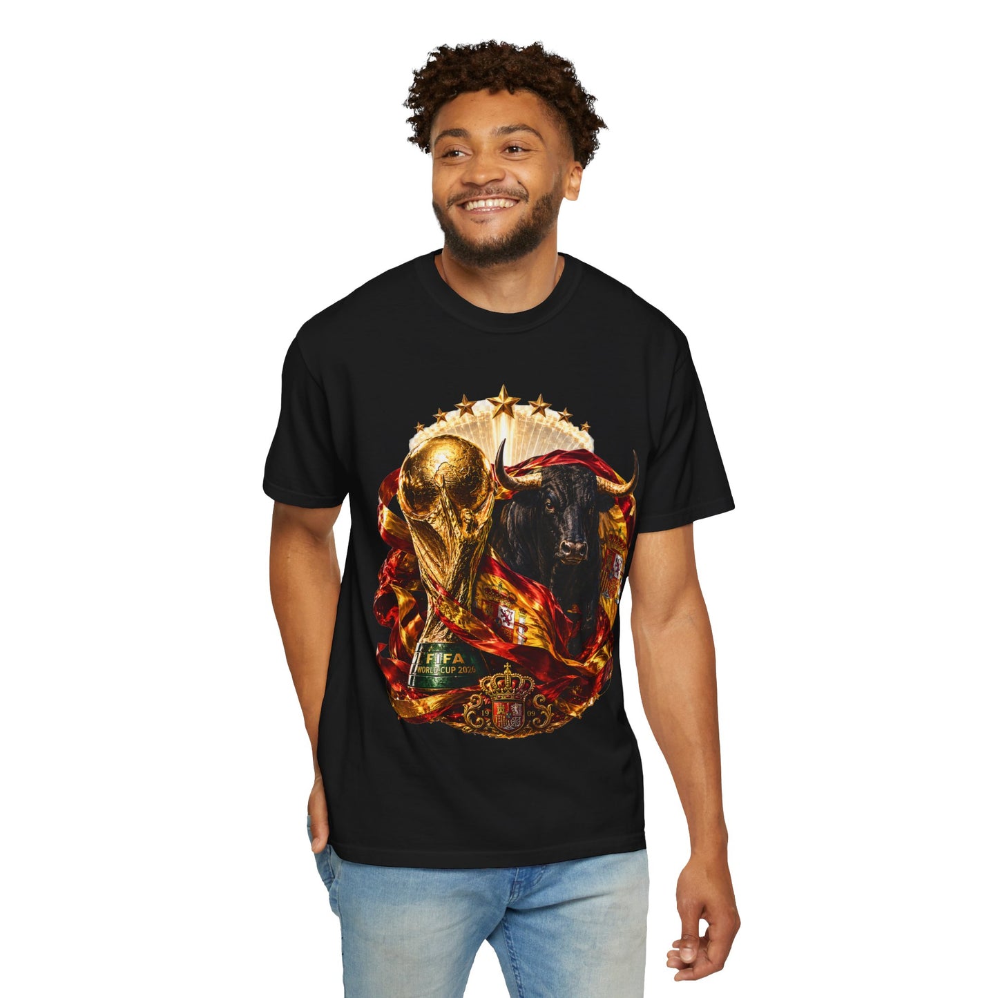 Spain Football World Cup 2026 'Furia del Toro' Champion Trophy | Premium Graphic Tee