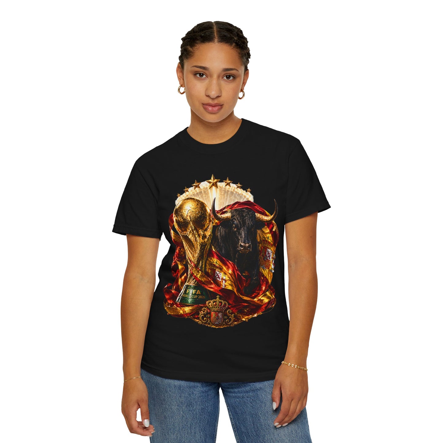 Spain Football World Cup 2026 'Furia del Toro' Champion Trophy | Premium Graphic Tee
