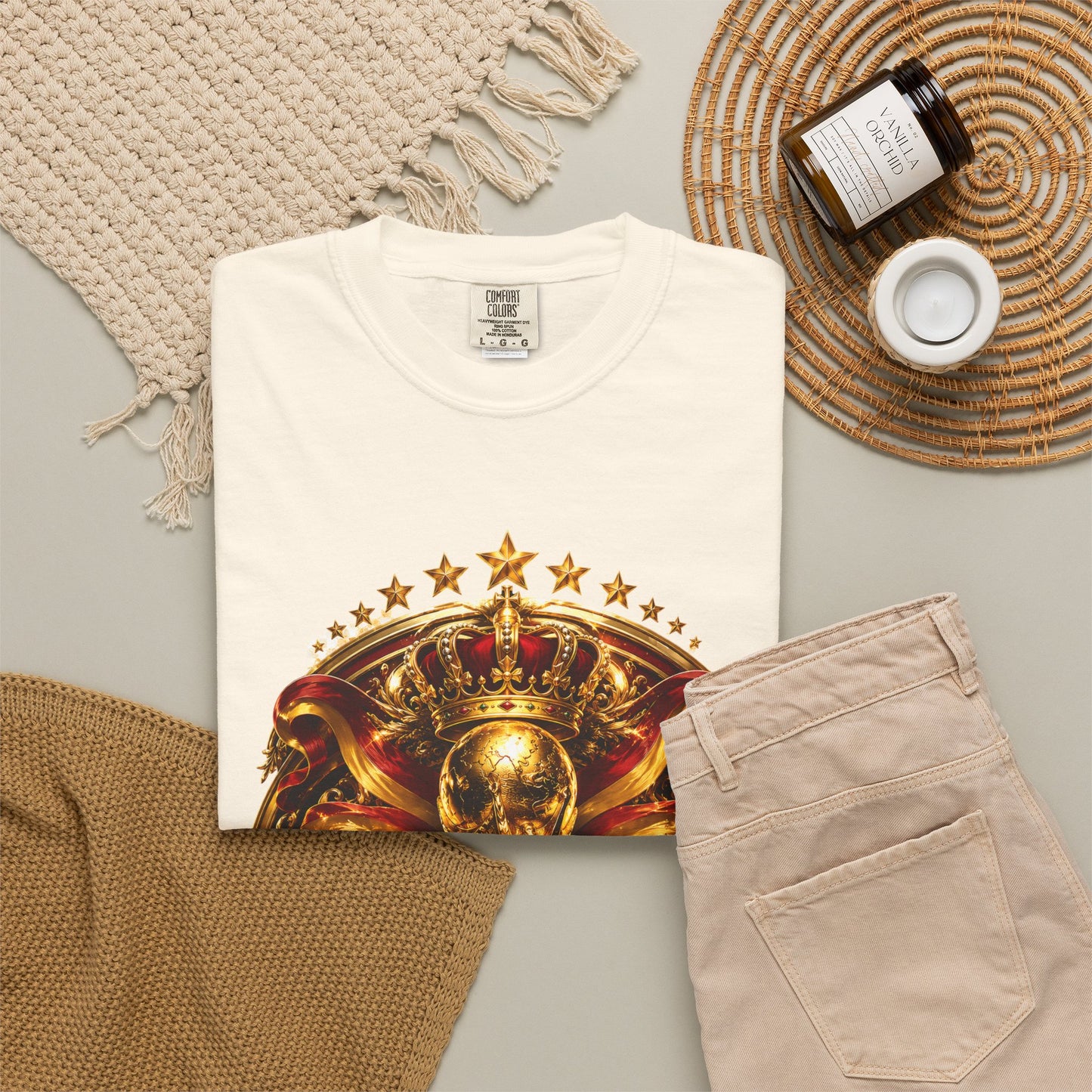 Spain Football World Cup 2026 'Monarca de Oro' Imperial Shield | Premium Graphic Tee