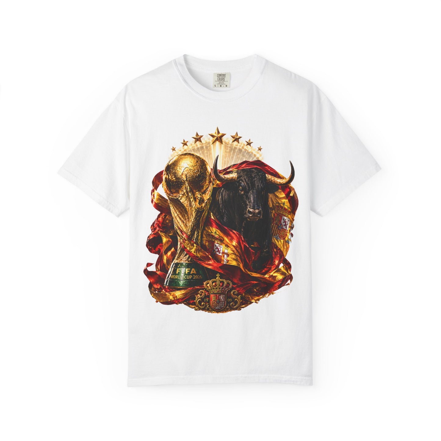 Spain Football World Cup 2026 'Furia del Toro' Champion Trophy | Premium Graphic Tee