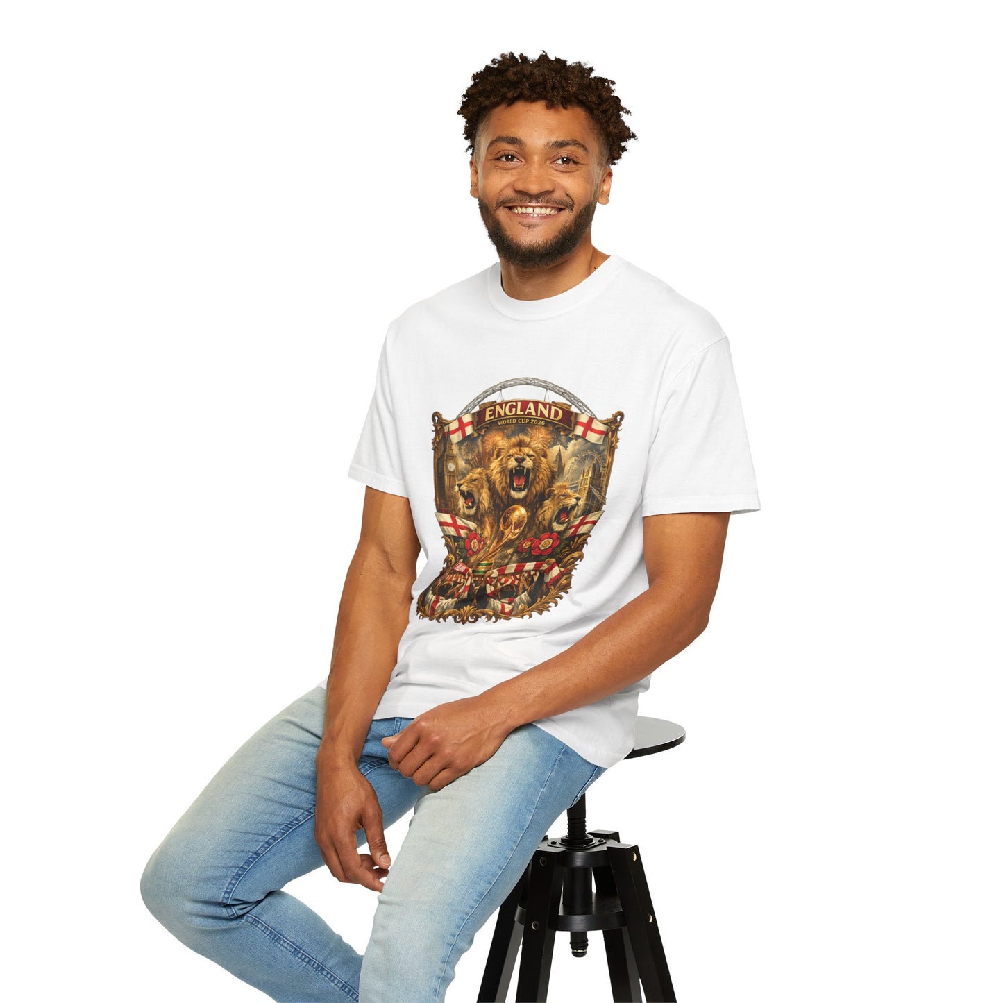 England World Cup 2026 London Celebration – Three Lions | Premium Graphic Tee