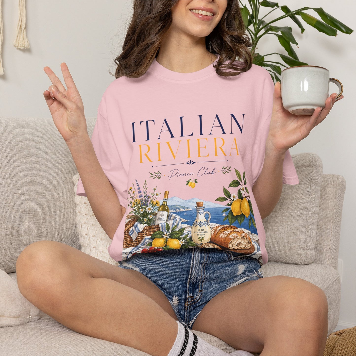 Italian Riviera Picnic Club – Al Fresco Luxury | Premium Summer Tee