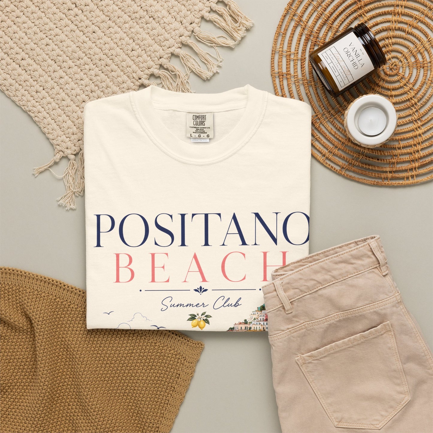 Positano Beach – Summer Club | Premium Vintage Tee
