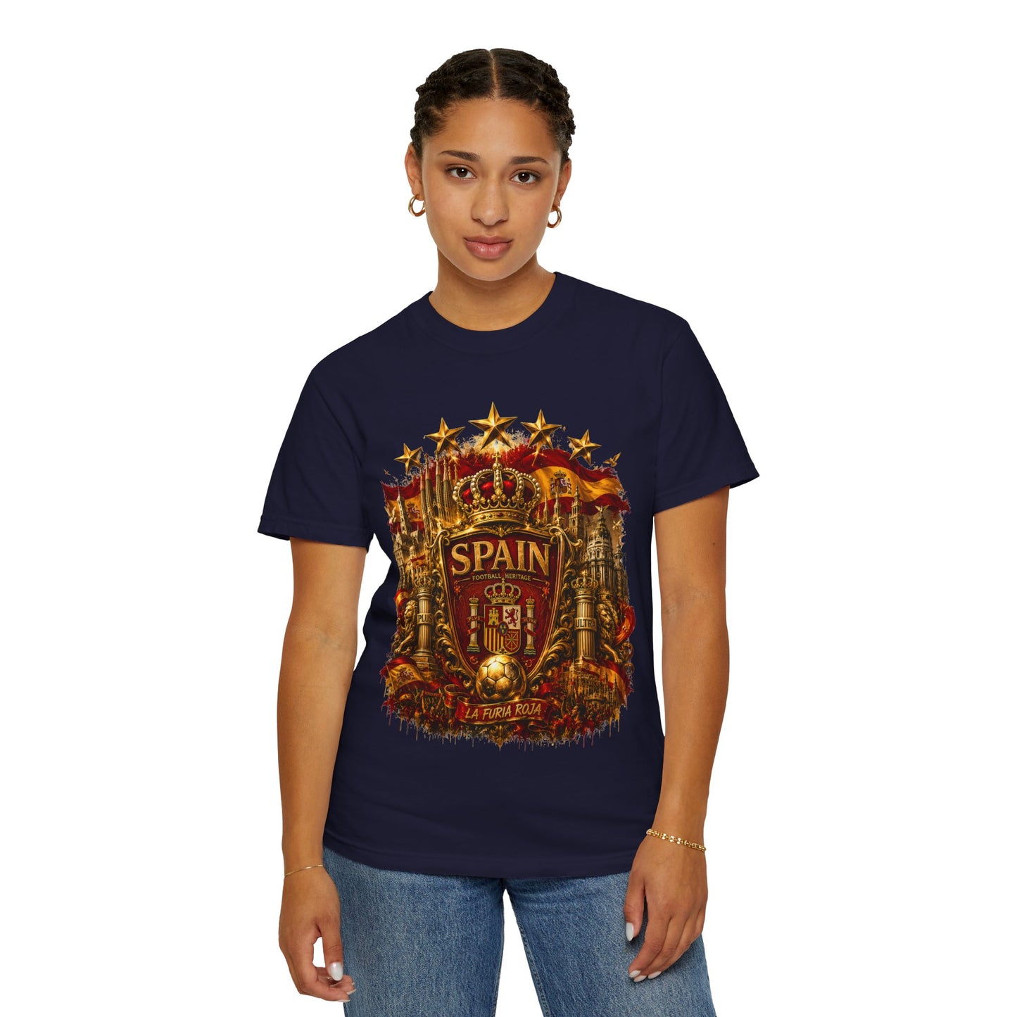 Spain Football 'Heritage Imperial' Epic Championship Shield | Premium Graphic Tee