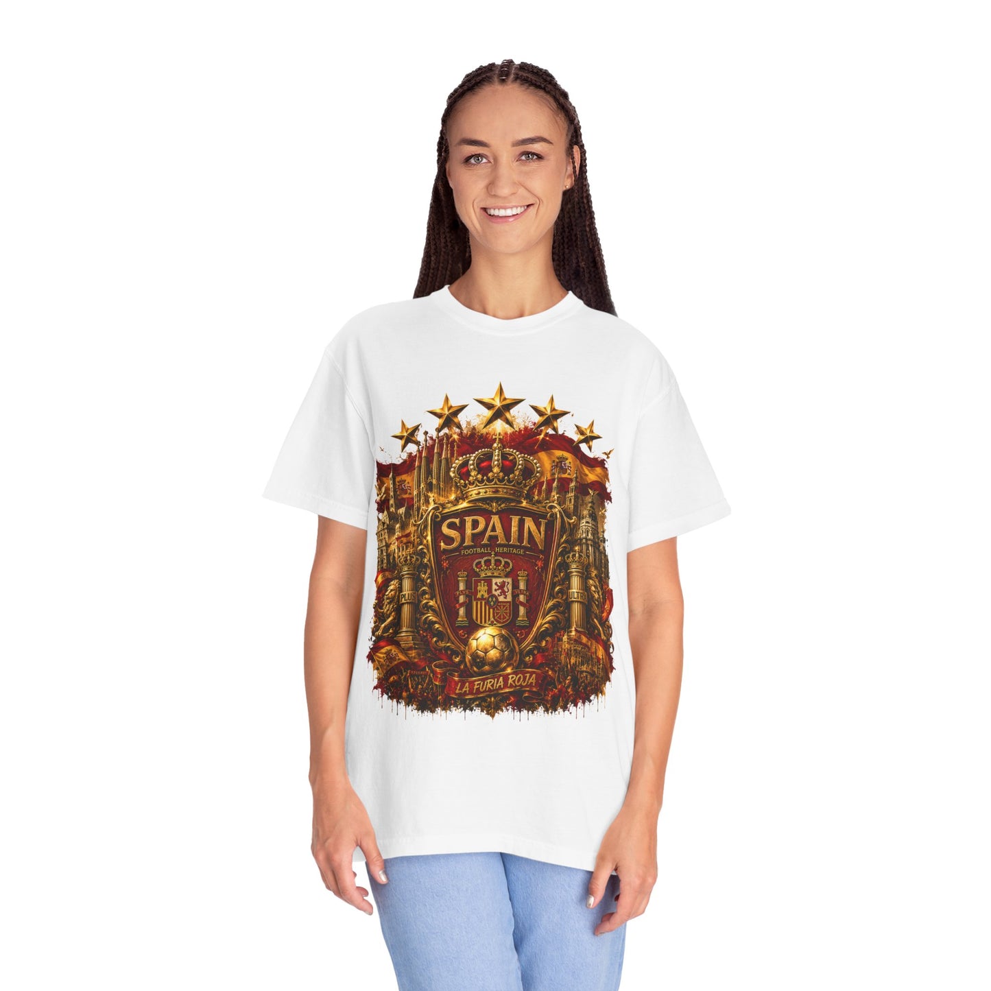 Spain Football 'Heritage Imperial' Epic Championship Shield | Premium Graphic Tee