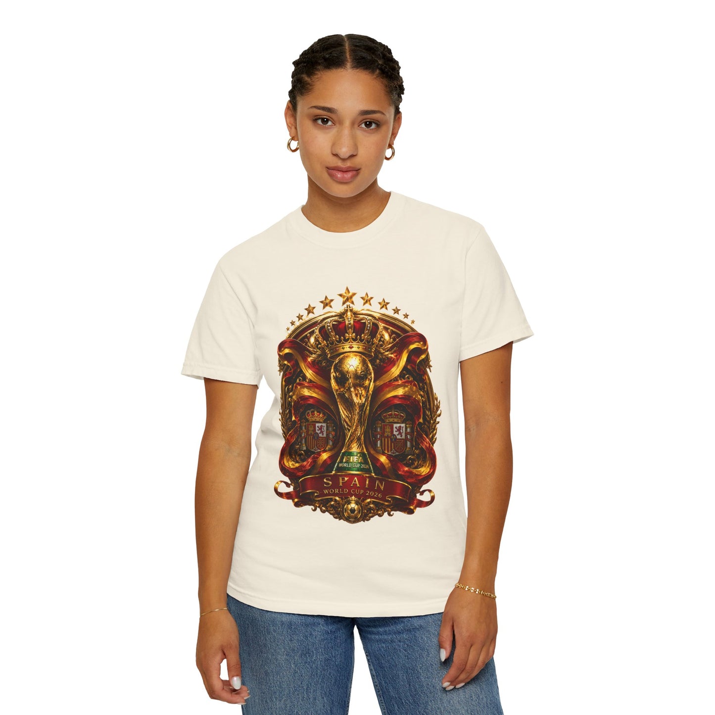 Spain Football World Cup 2026 'Monarca de Oro' Imperial Shield | Premium Graphic Tee