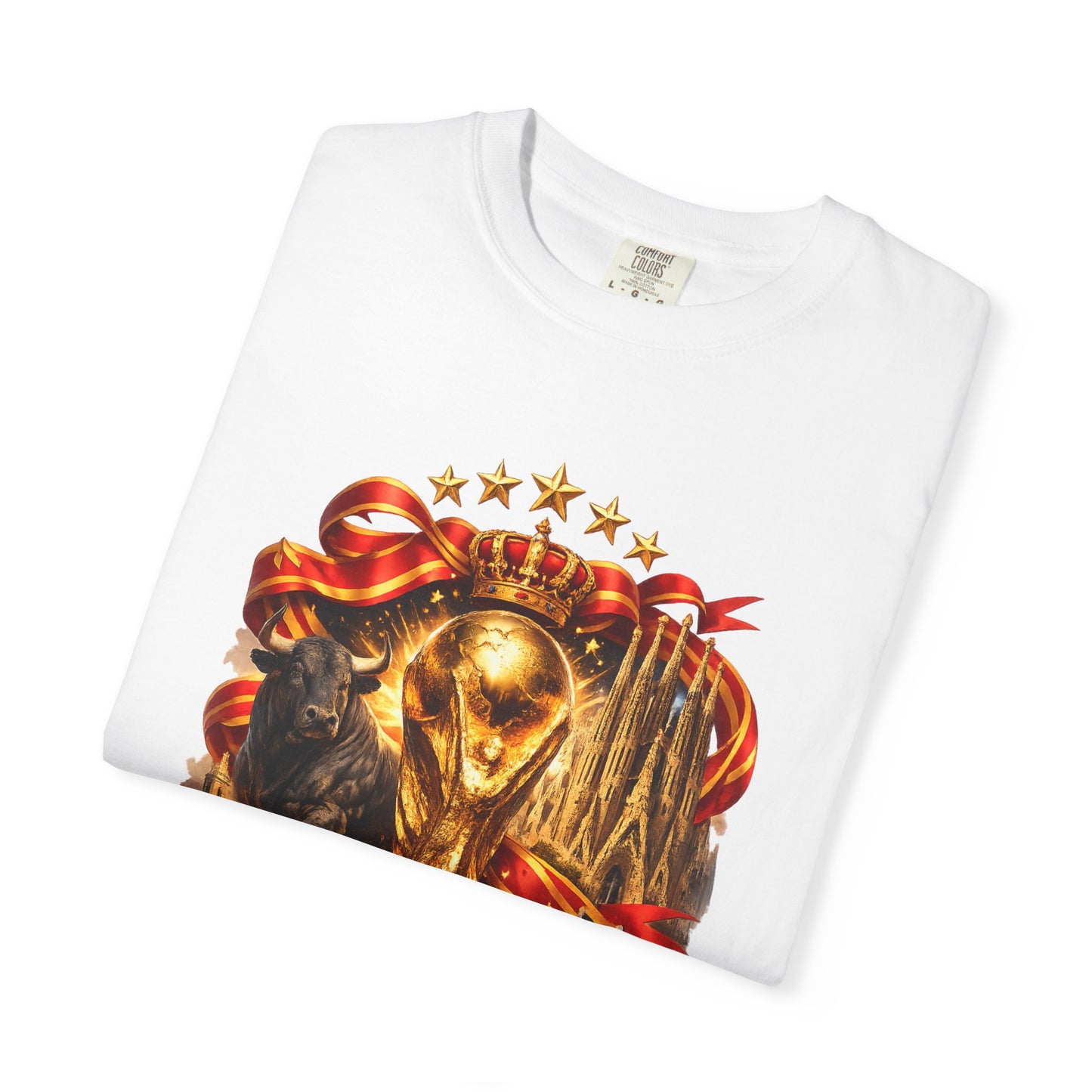Spain Football World Cup 2026 'Reino Dorado' Iconic Elements | Premium Graphic Tee