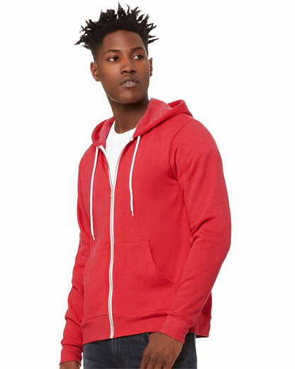Unisex Sponge Fleece Full-Zip Hoodie Sweatshirt