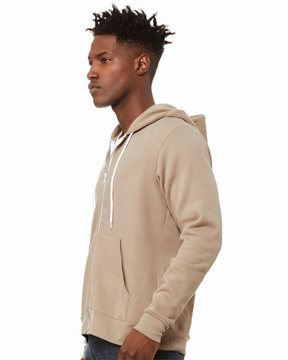 Unisex Sponge Fleece Full-Zip Hoodie Sweatshirt