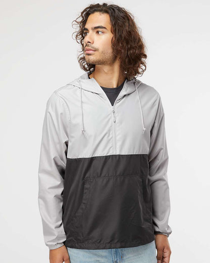 Unisex Lightweight Quarter-Zip Windbreaker Pullover Jacket