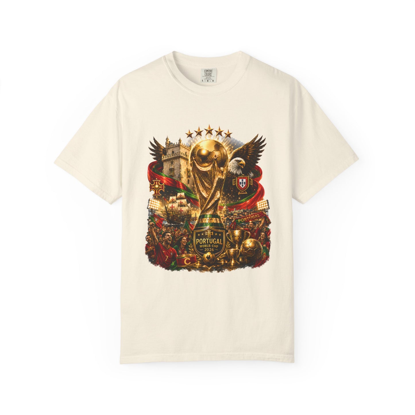 Portugal Football World Cup 2026 'Nação de Campeões' Epic Collage | Premium Graphic Tee