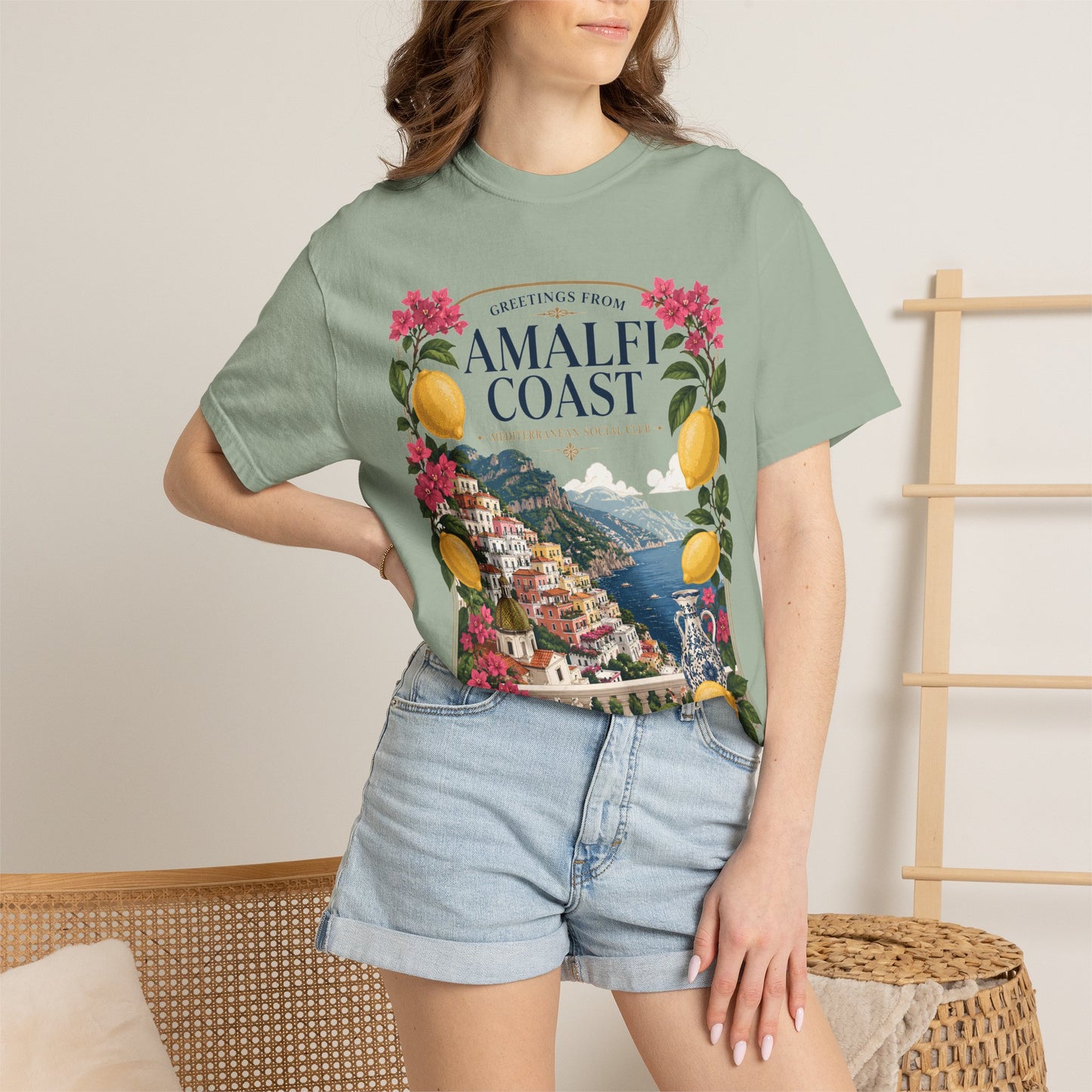Greetings From Amalfi Coast – Mediterranean Social Club | Summer Tee