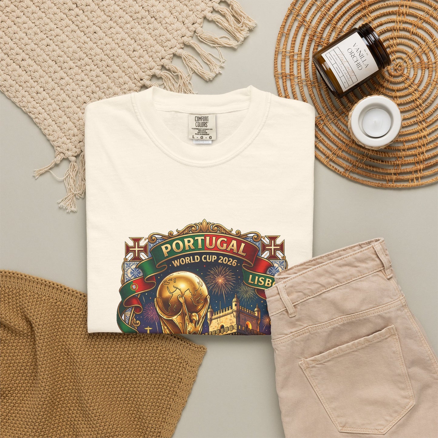 Portugal Football World Cup 2026 'A Nossa Conquista' Celebration Shield | Premium Graphic Tee