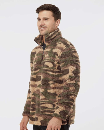 Unisex Sherpa Fleece Quarter-Zip Pullover