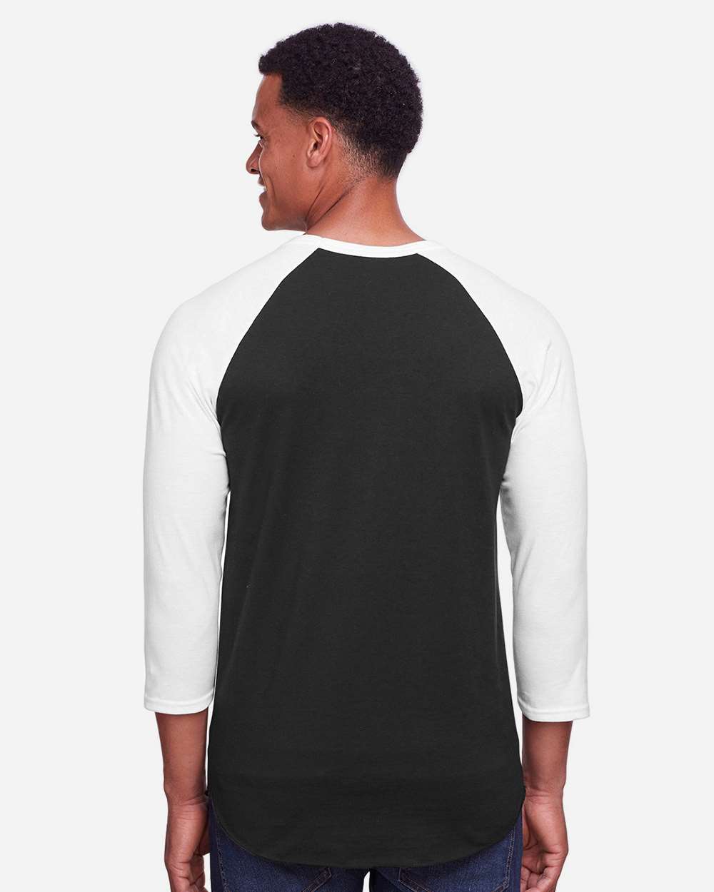 Premium Blend Ringspun Three-Quarter Sleeve Raglan Baseball T-Shirt