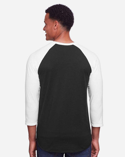 Premium Blend Ringspun Three-Quarter Sleeve Raglan Baseball T-Shirt